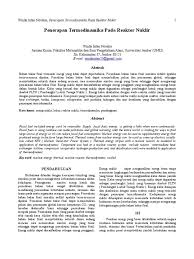 Reaktor nuklir berasal dari bahan bakar. Winda Intan Novalia