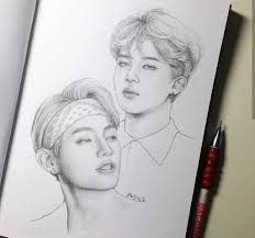 Real people namjoon bts kpop drawings instagram sketches drawing portrait. Bts Fanart Army S Amino