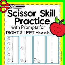 Great printables for learning to write, cut, etc. Scissor Skill Practice Worksheets Teaching Resources Tpt