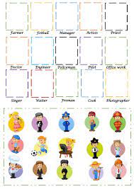 Jobs And Occupations Interactive And Downloadable Worksheet You Can Do T Jobs Worksheets For Kids English Lessons For Kids Jobs Worksheets For Kids Activities
