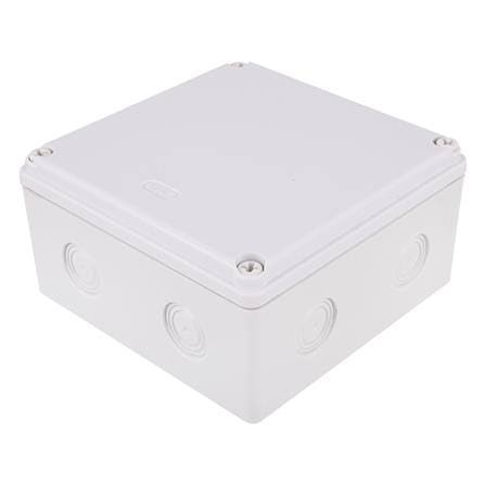 กล่องพลาสติกกันน้ำ ขนาด 6x6 สีขาว