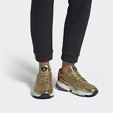 Black And Gold Adidas High Tops Falcon Shoes Gold Metallic Gold Metallic Off White Cg6247 Gold Adidas Falcons Outfit 90s Inspired Fashion