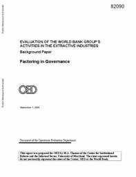 Check out rt for the latest stories on the world. Evaluation Of The World Bank Group S Activities In The Extractive Industries Factoring In Governance