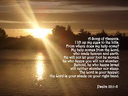 A bruised reed he will not break, and smoking flax he will not quench; Verse Of The Day Psalms 121 1 8 Kjv Highland Park Baptist Church Lenoir City Tennessee