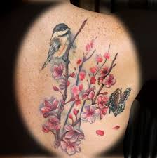 I have been designing lettering for over 20 years now. Cherry Blossom And Bird Tattoo Cherry Blossom Tattoo Blossom Tattoo Tattoos