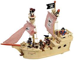 Wooden Toy Pirate Ship Pirate Toys Pirate Ship Toy Boats