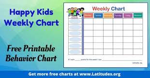 Free Printable Behavior Charts Ages 3 10 Acn Latitudes