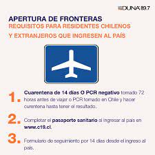 Planifica a dónde viajar hoy, sabiendo cuando abren las fronteras. Apertura De Fronteras Cuales Son Los Requisitos Para El Ingreso A Chile Duna 89 7 Duna 89 7