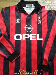 Quart de finale retour bordeaux milan ac match d'anthologie victoire de bordeaux 3a0. 1995 96 Ac Milan Home Shirt L Camisas De Futbol Camisas Camisetas