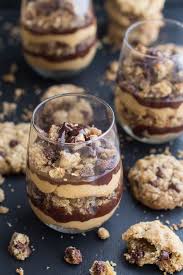 Quick Easy Oatmeal Chocolate Chip Cookie Peanut Butter Fudge Parfaits Half Baked Harvest Recipe Peanut Butter Recipes Quick Dessert Recipes Desserts