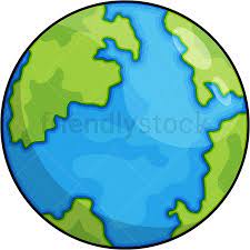 Planet Earth Cartoon Vector Clipart Friendlystock Earth Drawings Cartoons Png Cartoons Vector
