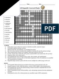 Shared a post on instagram: Cell Organelle Crossword Puzzle