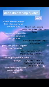 He is a friend of the dream team and a member of the dream smp. Deepdreamsmpquotes Hashtag Videos On Tiktok