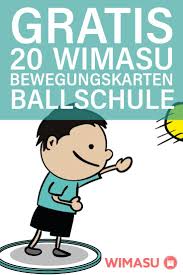 20 Bewegungskarten Der Wimasu Ballschule Fur Den Sportunterricht Der Grundschule Und Sekundarstu Sportunterricht Sportspiele Grundschule Turnen Im Kindergarten