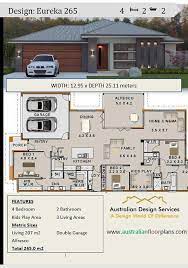 With over 35 years of experience in the industry, we've sold thousands of home plans to proud customers in all 50 states and across canada. House Plan 265 5 Sp Eureka Design Modern 4 Bedroom 2 Bathroom Family Home Plans House Plans Australia House Plans For Sale Best House Plans