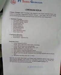 Medan merdeka timur 1a, jakarta pusat 10110 phone. Loker Pt Semen Grobogan Tempat Cari Kerja Facebook