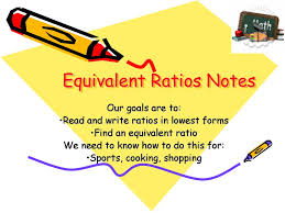 No why or why not? Equivalent Ratios Notes Ppt Download