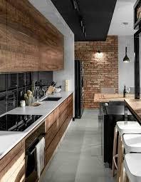 Des Chalets Design Qui Vont Vous Faire Aimer L Altitude Elle Decoration Cuisine Moderne Cuisine Style Industriel Cuisines Maison