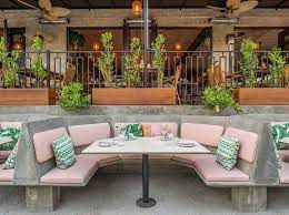 Albury chair natural olive finish. 60 Outdoor Dining Options In L A To Enjoy Right Now