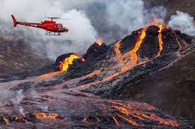 The glow from the bubbling hot lava spewing out of the fagradalsfjall volcano can be seen from the outskirts of iceland's capital, reykjavík, which is about 32 kilometers (20 miles) away. Icelandic Volcano Erupts After 6 000 Years Of Dormancy Smart News Smithsonian Magazine