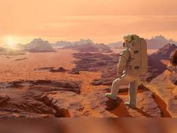 Ketumpatan atmosfera tertinggi di marikh adalah sama dengan yang didapati 35 km (22 mi) di atas permukaan bumi. Harapan Baru Umat Manusia