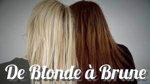 Quand il s'agit de passer du noir au blond, il est recommandé de ne pas lésiner sur les produits que vous achetez. Passer De Blonde A Brune Youtube