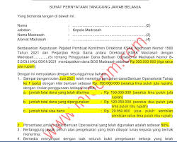 Check spelling or type a new query. Download Format Sptjb Bos Madrasah Formulir Bos K 7 Tahun 2021 Info Opm