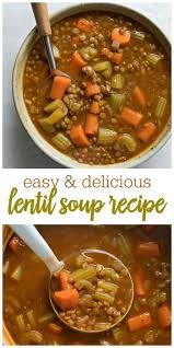 Easy Healthy Lentil Soup Under 200 Calories Lil Luna Recipe In 2020 Homemade Lentil Soup Lentil Soup Recipes Recipes