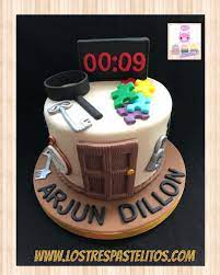 Happy Birthday Arjun And Dillon Escapecake Escaperoomcake Escaperoomzug Escaperoom Es Chocolate And Vanilla Cake My Birthday Cake Homemade Birthday Cakes