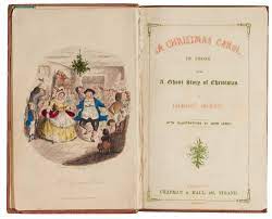 A Christmas Carol Book Dickens A Christmas Carol 1843 First Edition Red And Green Title Page Cream Endpapers Stave One Charles Dickens The Lawrence Drizen Collection Books Manuscripts Sotheby S