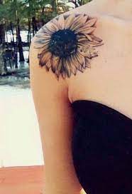 Katelyn Sunflower Temporary Tattoo Sunshine Tattoo Sunflower Tattoo Shoulder Tattoos