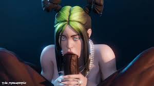 Bad Girl Billie Eilish Sucking Dig Black Dick (3D Cartoon Animation)