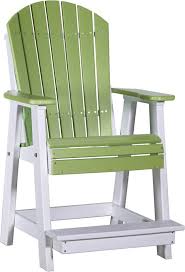 Luxcraft Counter Height Recycled Plastic Adirondack Balcony Chair Lead Time To Ship 14 Weeks Balcony Chairs Adirondack Chair Wicker Dining Chairs