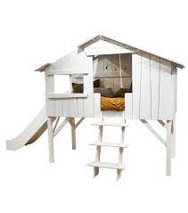 Baumhaus betten von mathy by bols baumhaus betten ikea bett kinderbett fur zwei. Hochbett Im Baumhaus Look Mit Rutsche
