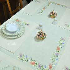 Masa Ortusu Ve 8 Peceteden Olusan Servis Takimimiz Masa 215 150 Cm 8 Pecete 50 35cm Ceyiz Nakis Kanevice Etamin Elisi Ev Icin Masa Instagram