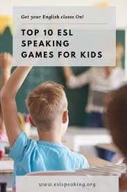 This test will encourage your child to learn english from an early age and create a positive attitude to language tests. Kids Esl Speaking Games Top 20 Esl Speaking Activity