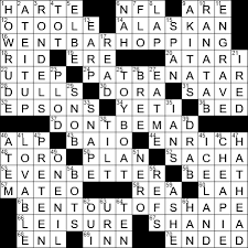 Download La Times Crossword 10 Oct 19 Thursday Laxcrossword Com