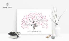 Una forma sencilla y practica de guardar los mejores deseos de tus invitados sin tener que pasar por el libro de firmas. Bautizos Arbol De Huellas
