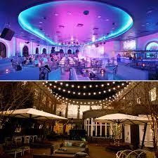 Which Lighting Style Would Work For Your Restaraunt A Rustic Outdoor Feel Or An Indoor Retro Feel Whatever Lighting You City Lights Restaurant Lighting City