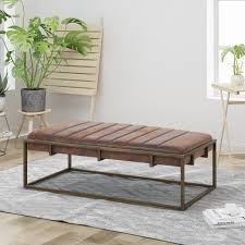Browse our great selection of storage ottomans, benches and more. Vassy Modern Fabric Ottoman Bench Brown Walmart Com Walmart Com