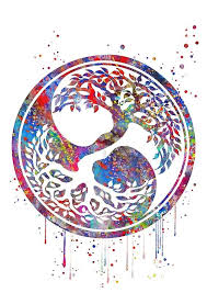 Tree Of Life Watercolor Yin And Yang Symbol Tree Of Life Tree Art Nature Art Meditation Art Watercolor Tree Spiritua Art Poster By Rosaliartbook Tree Of Life Artwork Meditation Art Tree