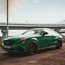 Green German C43 Amg Rocket On Angle Wheels Forged Wheels Amg Custom Forge