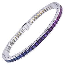 Check spelling or type a new query. Rainbow Sapphire Tennis Bracelet 19 For Sale On 1stdibs