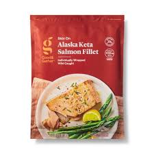 Maybe you would like to learn more about one of these? Alaska Keta Salmon Skin On Fillets Frozen 24oz Good Gather Target