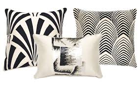 Black And Gold Art Deco Cushions 21 Stunning Art Deco Home Accessories From Katie Anderson Of Modern Eve Art Deco Home Art Deco Bedroom Art Deco Interior