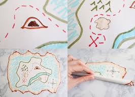 You can draw a star, a legend or a compass near the map. Vintage Treasure Map Craft Tutorial X Marks The Spot Woo Jr Kids Activities