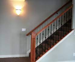 Open Basement Stairs Basement Stair Railing To Open It Up Future Basement Ideas Finishing Basement Basement Stairs Stair Railing
