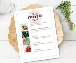 Rustic Menu Mockup Wood Plate Setting Mockup Menu Mockup Etsy Menu Mockup Styled Stock Photography Wedding Plates