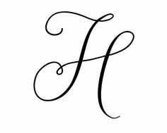 (calligraphy generator) to create word art discover convert photos to stencils or create a family name sign. Fancy H Letter Tattoo Novocom Top