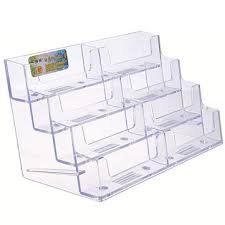 Plastic business card holders can be used on reception counters, next to cash registers and wherever there is heavy foot traffic. 8 Pocket Desktop Office Acrylic Business Card Holder Stand Display Sale Banggood Com Sold Out Arrival Notice Arrival Notice